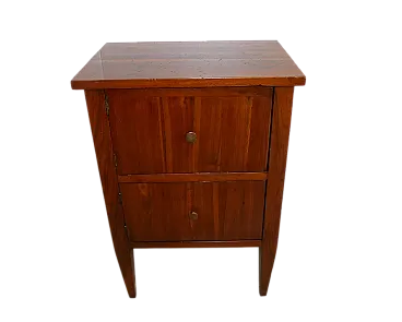 Bedside tablein walnut Louis XVI style, 19th century