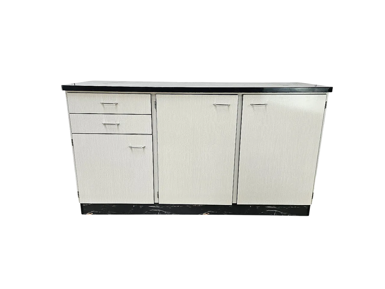 Kitchen Credenza in Formica White Marble Effect, 1970s 29