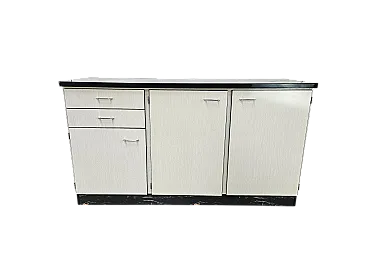 Kitchen Credenza in Formica White Marble Effect, 1970s