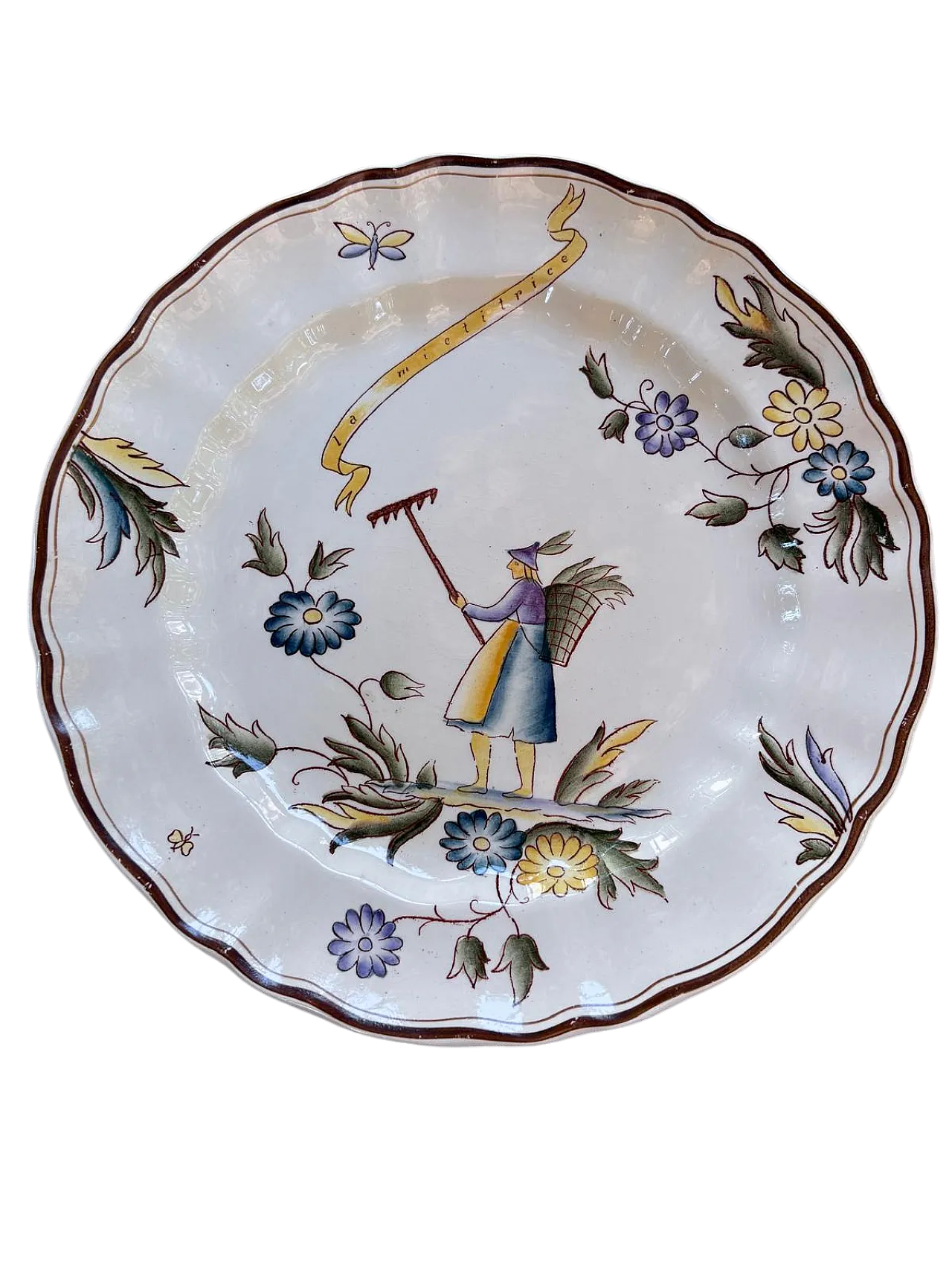 "La Mietitrice" piatto della serie Ermione di Gio Ponti, anni '50 4