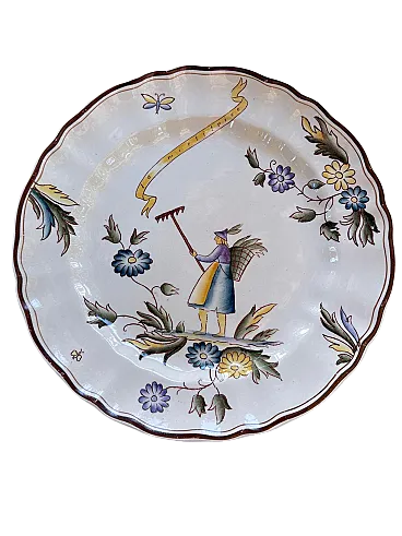 La Mietitrice piatto della serie Ermione di Gio Ponti, anni '50