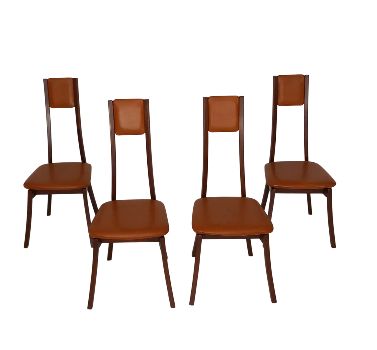 Four Programma S11 chairs by Mangiarotti for Sorgente del Mobile, 70s 5