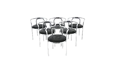 Locus Solus sedie di Gae Aulenti per Poltronova, anni '60, set di 6