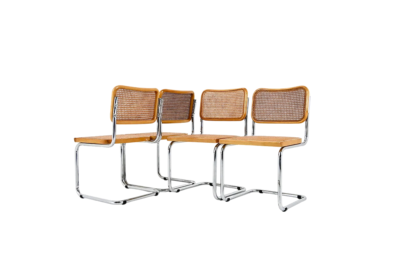 Dining Chairs Style B32 by Marcel Breuer, Set of 4 10