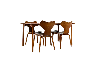 Dining Set di Arne Jacobsen per Fritz Hansen, anni '50