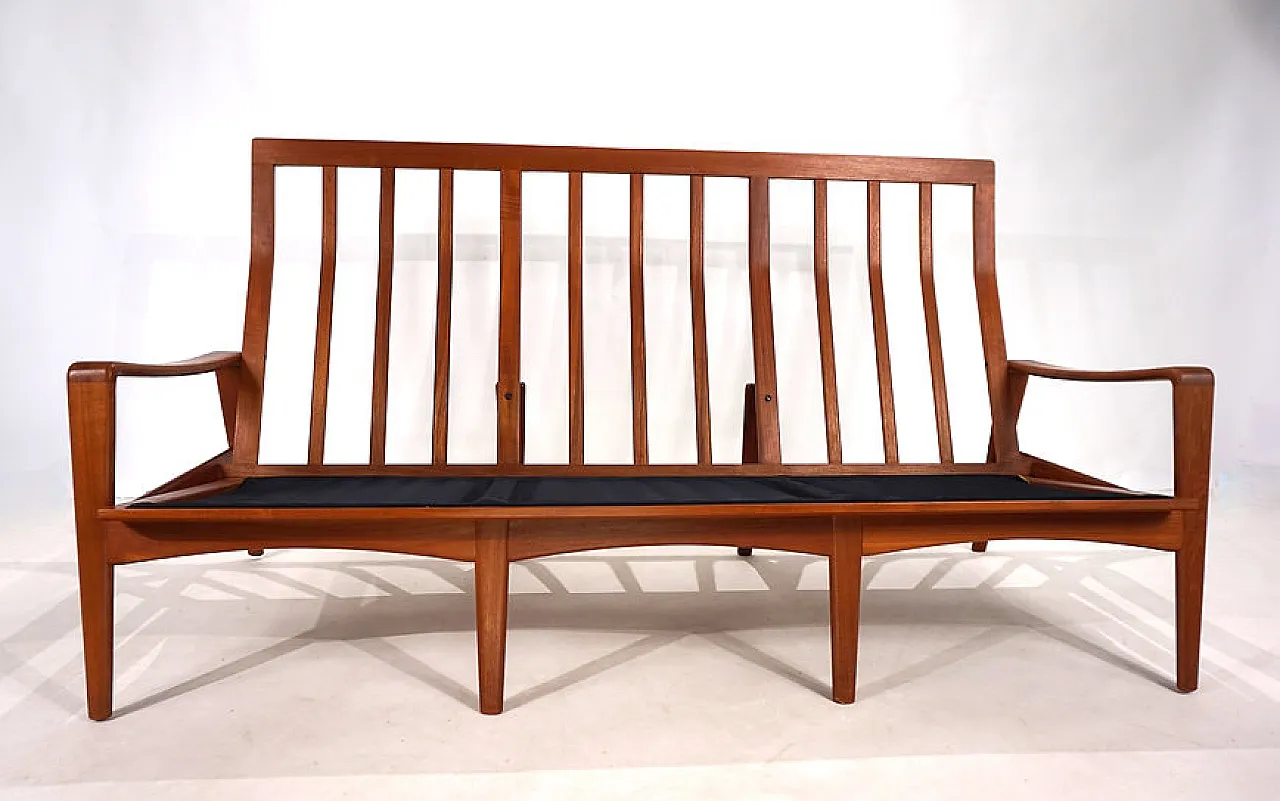 Divano in pelle a 3 posti Komfort di Arne Wahl Iversen, anni '60 8