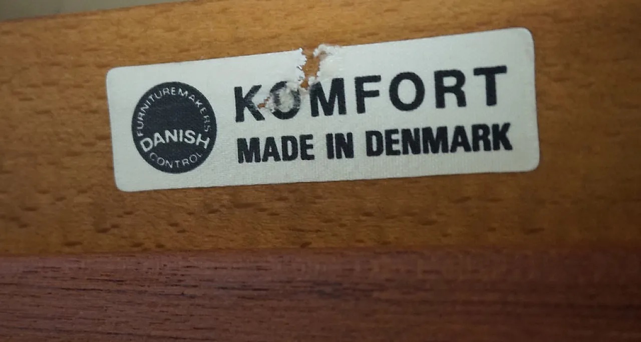 Divano in pelle a 3 posti Komfort di Arne Wahl Iversen, anni '60 14