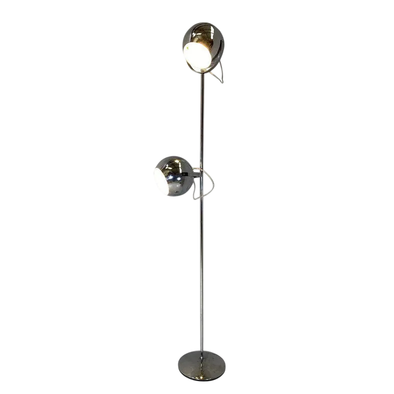 Eyeball steel floor lamp by Goffredo Reggiani, 1960s 8