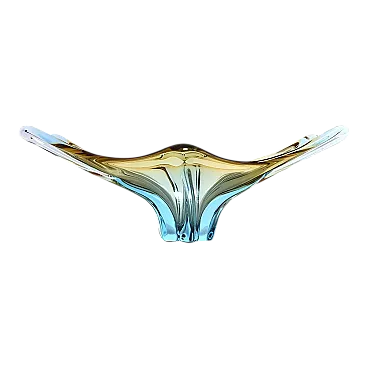 Cesto da frutta Art Glass multicolore in vetro, anni '70