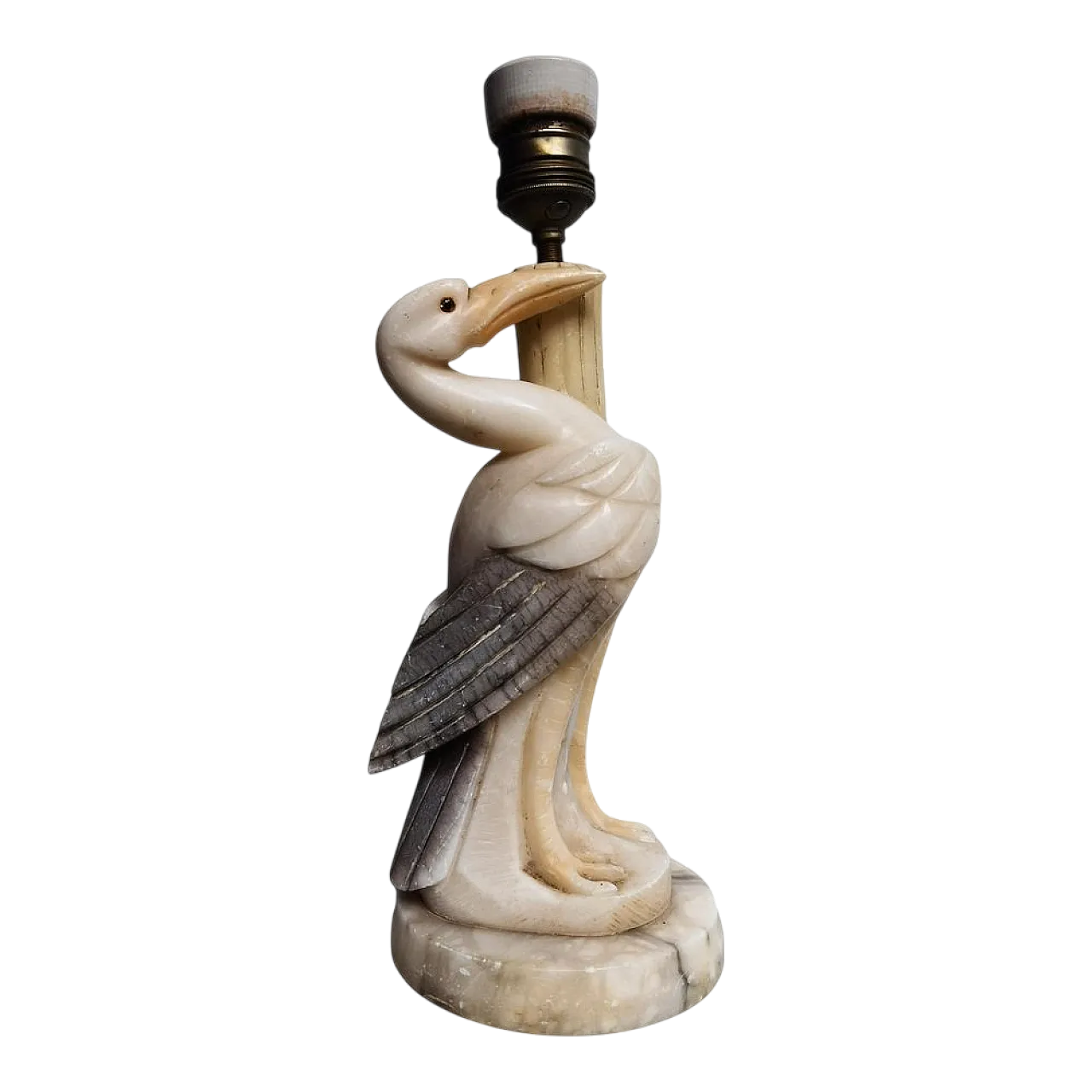 Lampada da tavolo Heron in alabastro, '900 6