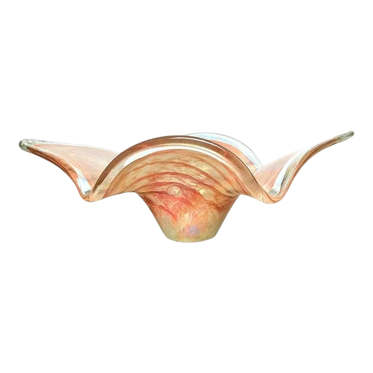 Scodella Mid-Century in vetro di Murano rosa, anni '50 7