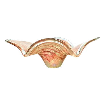 Scodella Mid-Century in vetro di Murano rosa, anni '50