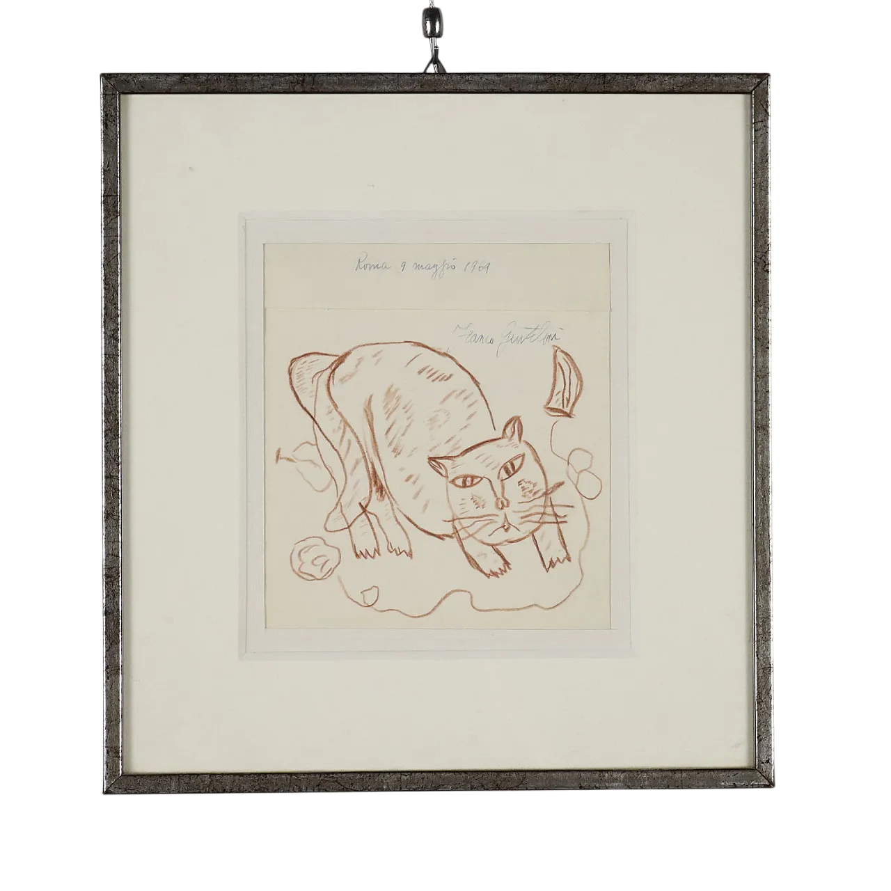 Drawing by Franco Gentilini, pencil on paper, 1960s 9