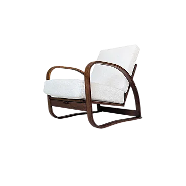 Poltrona regolabile H 70 di Jindřich Halabala per UP Závody, anni '30