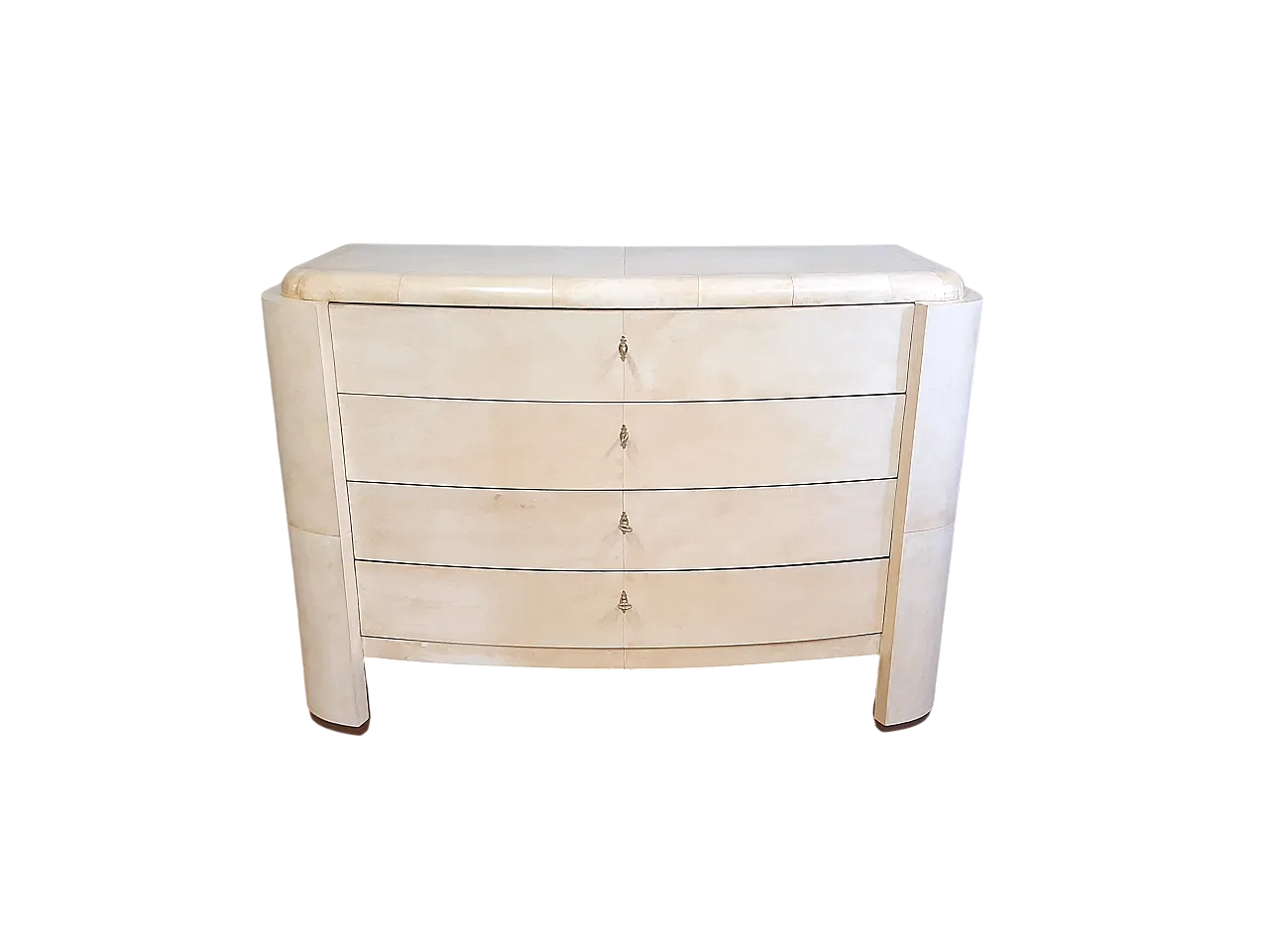 Dresser drawer art art decethe covered in parchment, 1930s 11