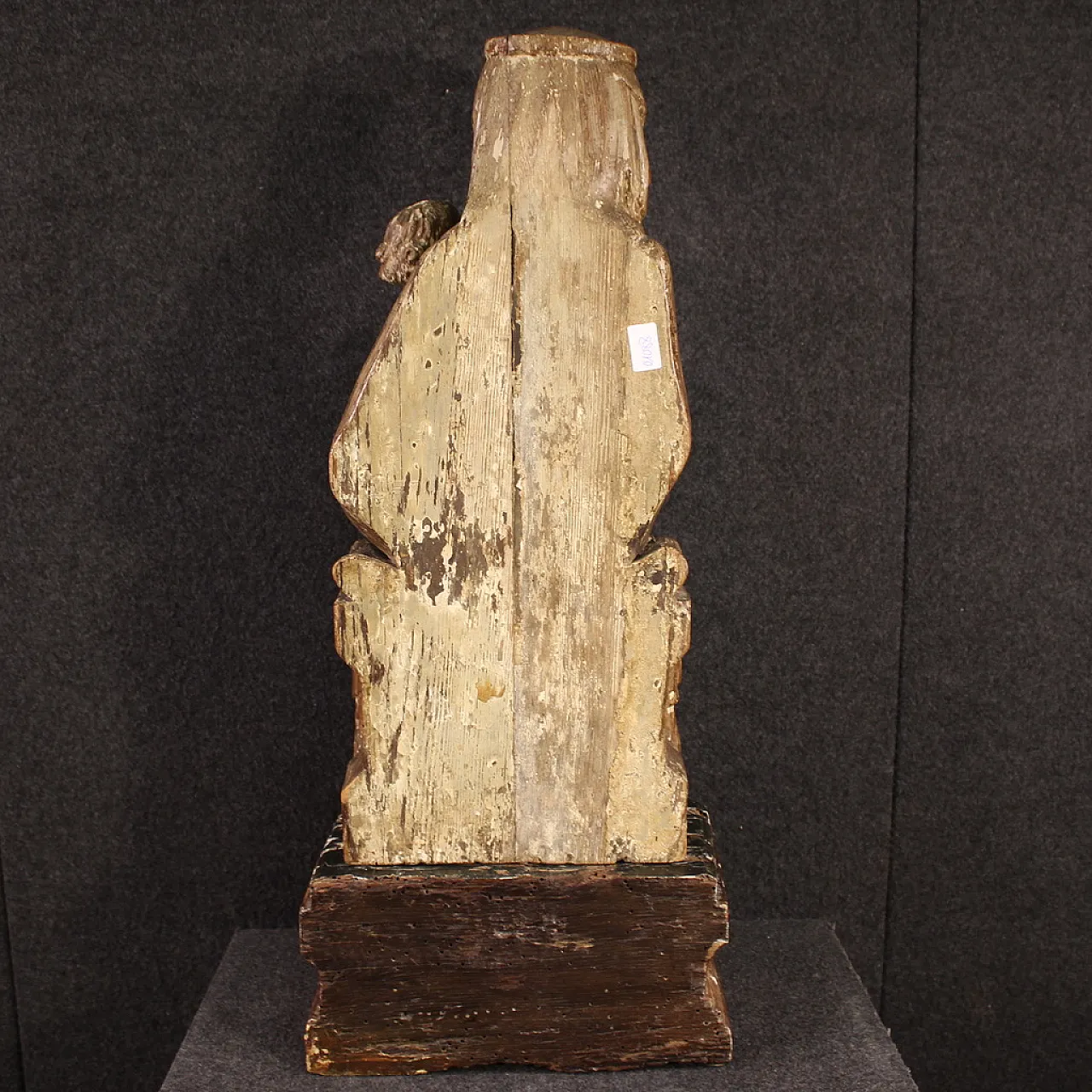 Madonna col Bambino, scultura lignea, '400 6