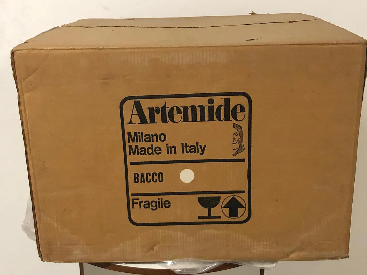 Tavolino bar Bacco con rotelle di Artemide, anni '70 3