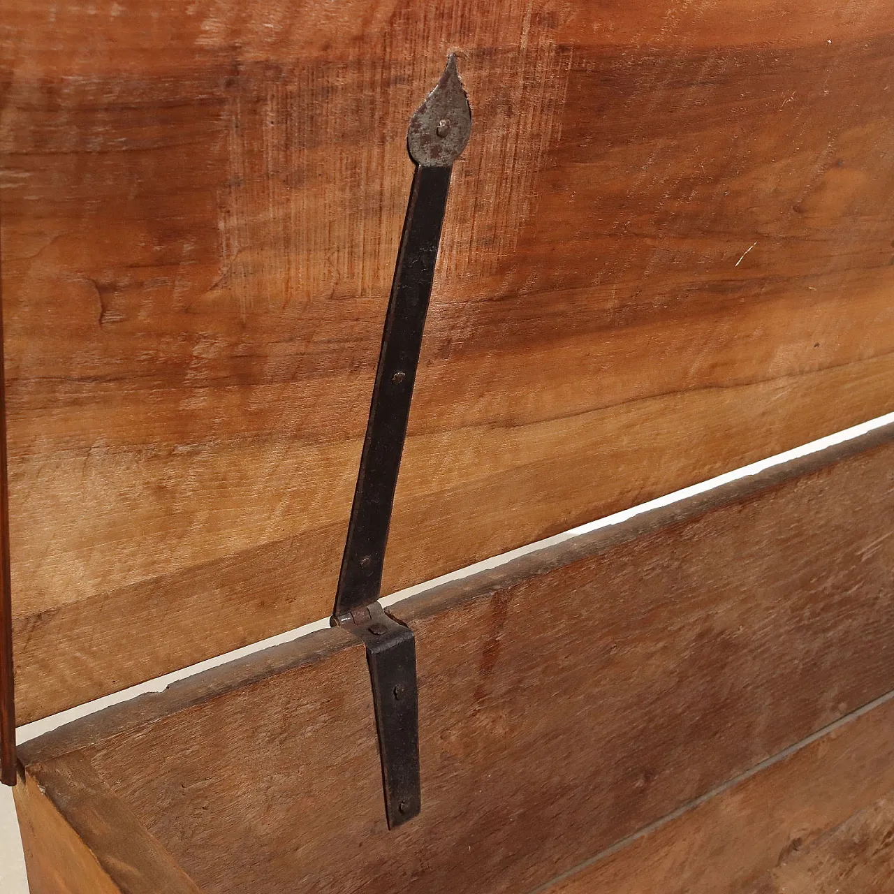 Cassapanca in noce, tardo '800 6