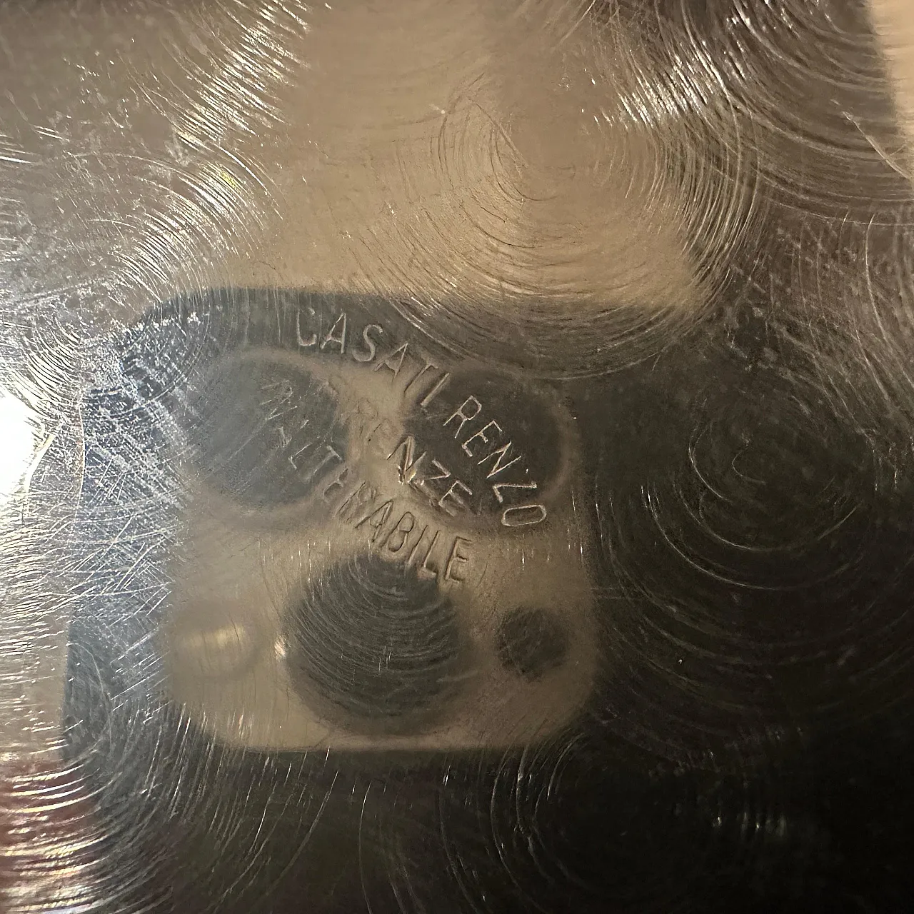 Cofanetto rotondo placcato in argento di Renzo Casati Firenze,anni 70 6