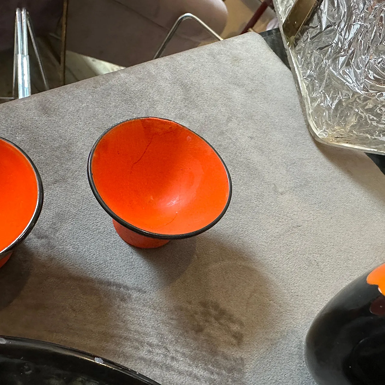 Mid-Century Modern ceramic Rosolio set by Rometti, 1950s 7