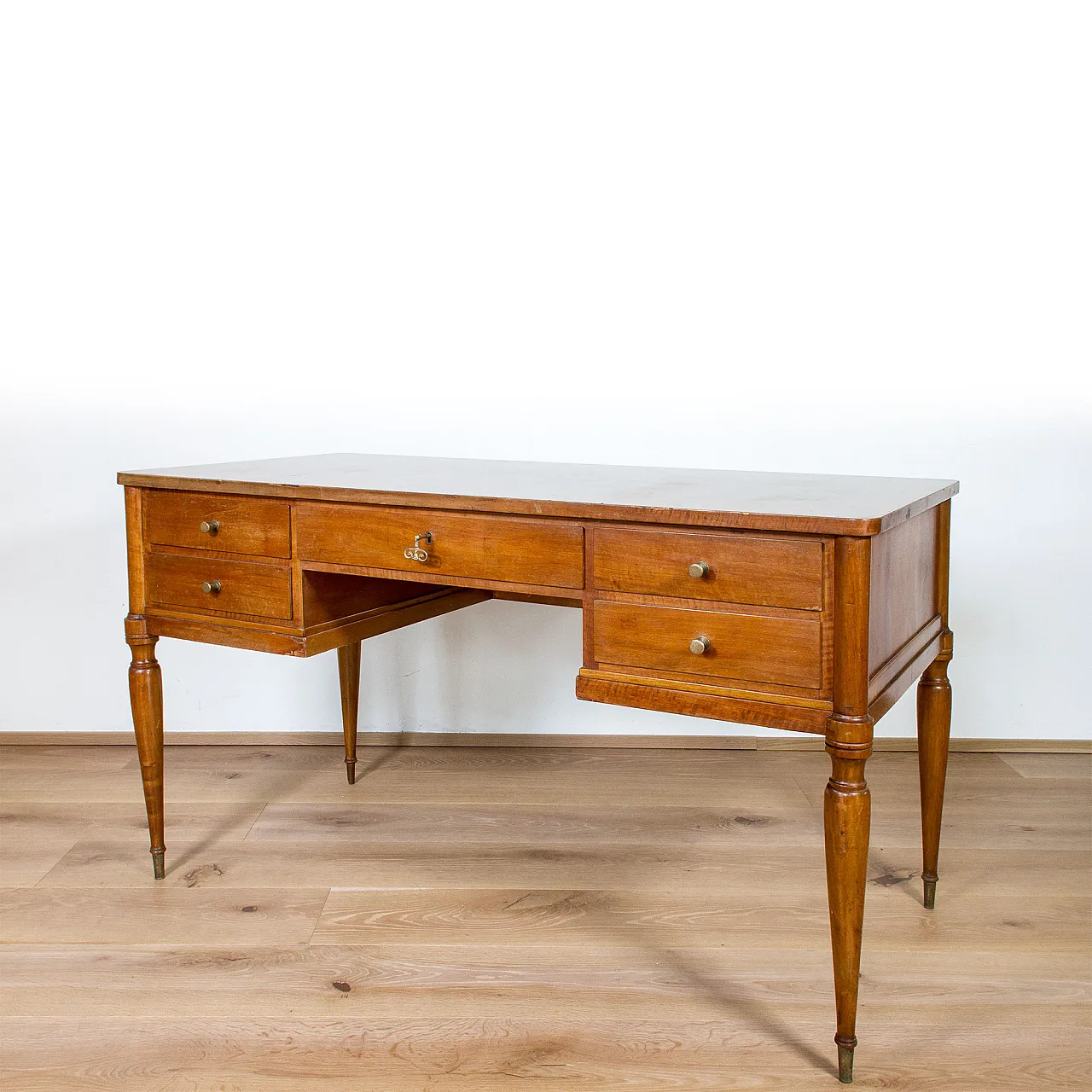 Scrivania stile Luigi XVI 5 cassetti, anni '50 2