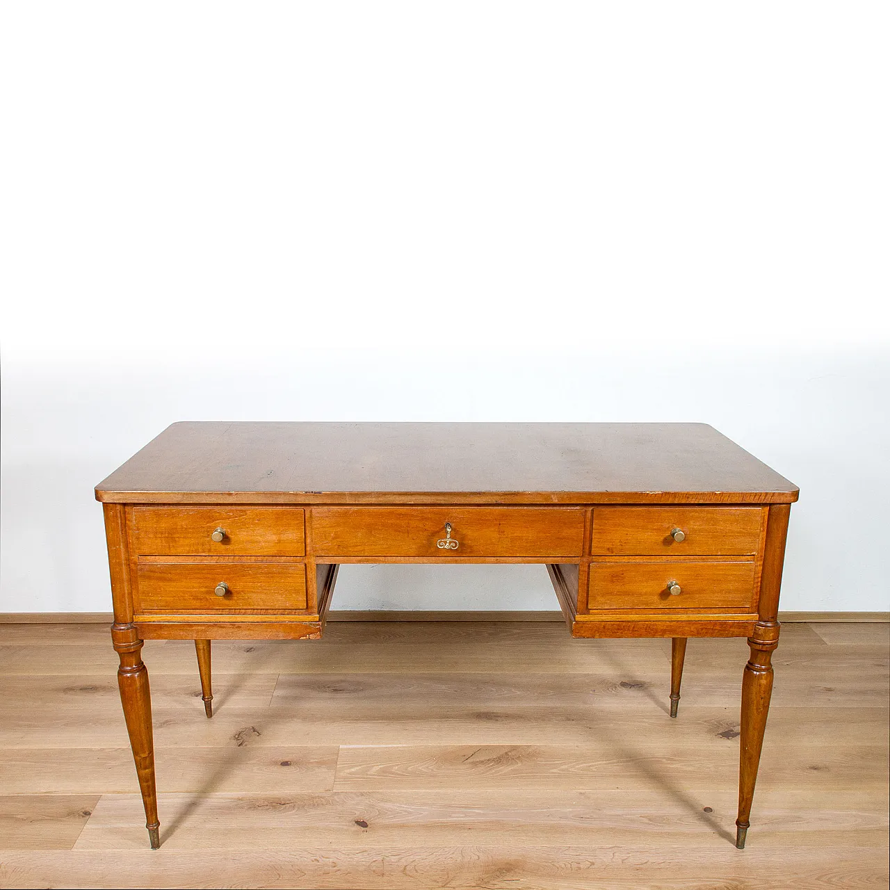 Scrivania stile Luigi XVI 5 cassetti, anni '50 4