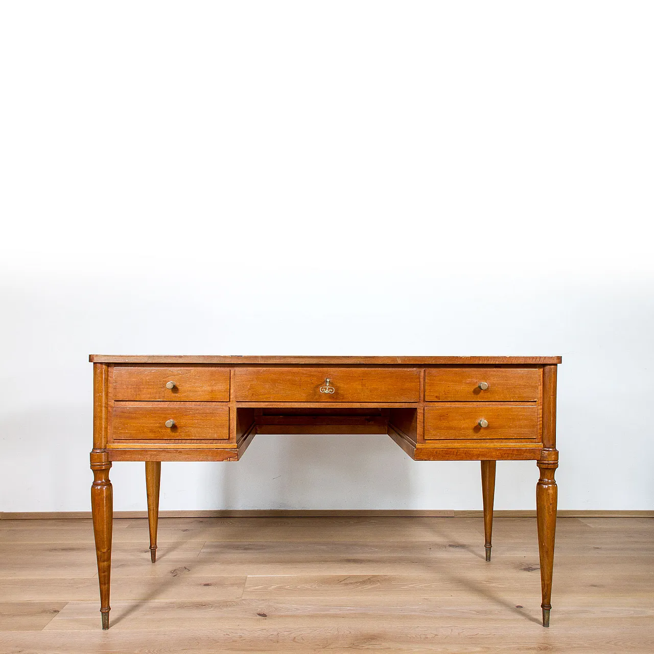 Scrivania stile Luigi XVI 5 cassetti, anni '50 5