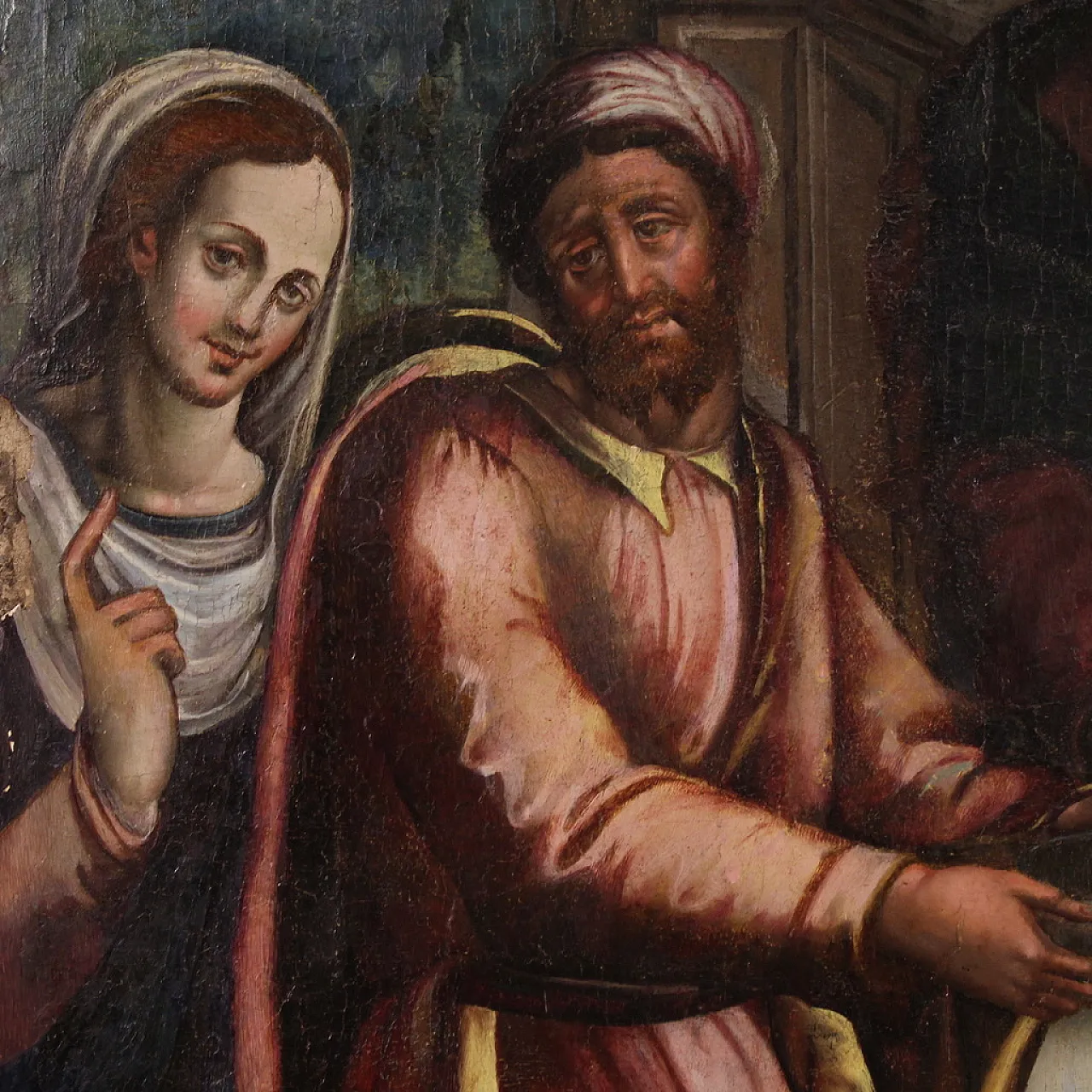 Painting on table, the circumcision of Christ, 16th century 11