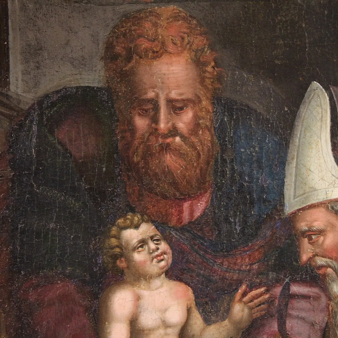 Painting on table, the circumcision of Christ, 16th century 12
