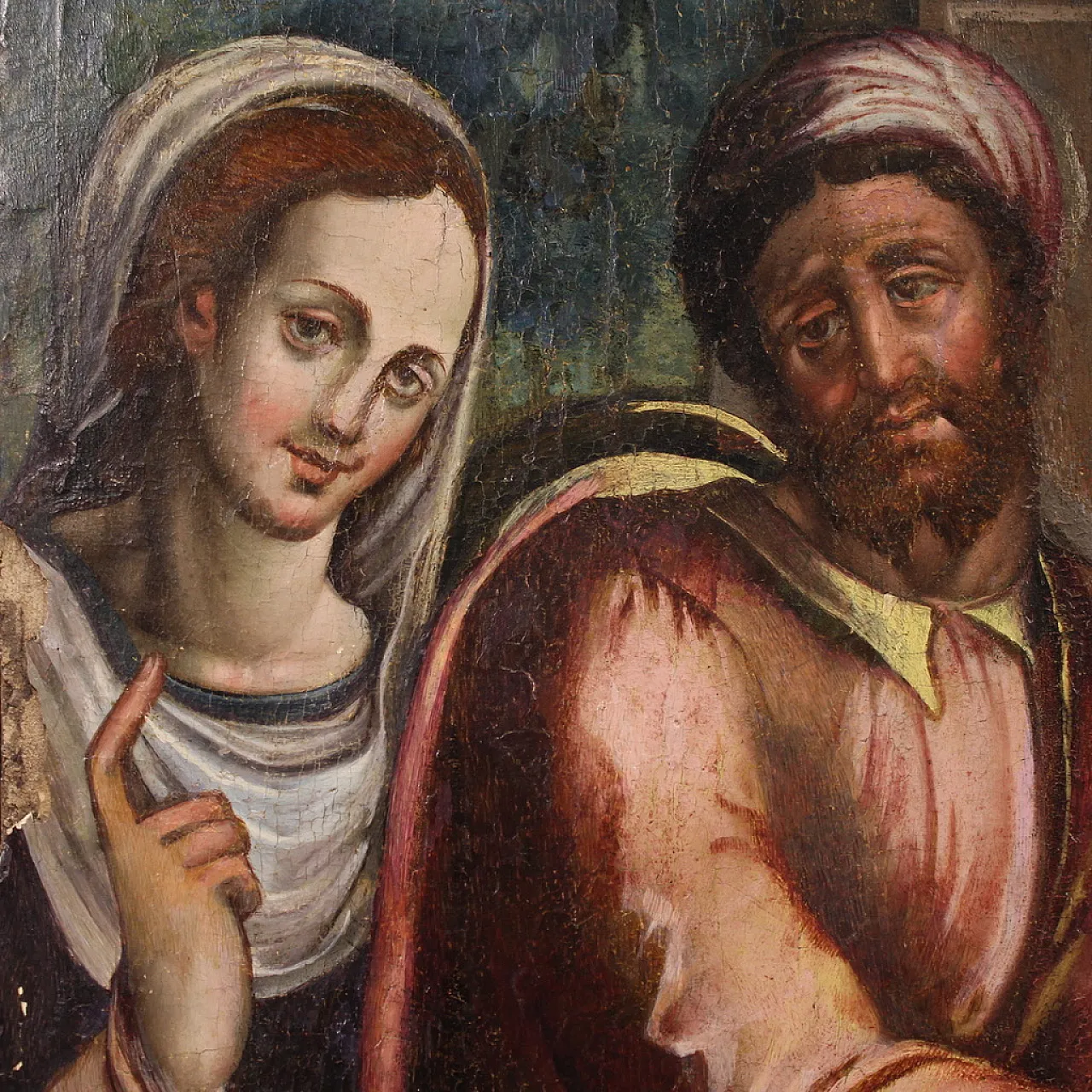 Painting on table, the circumcision of Christ, 16th century 15
