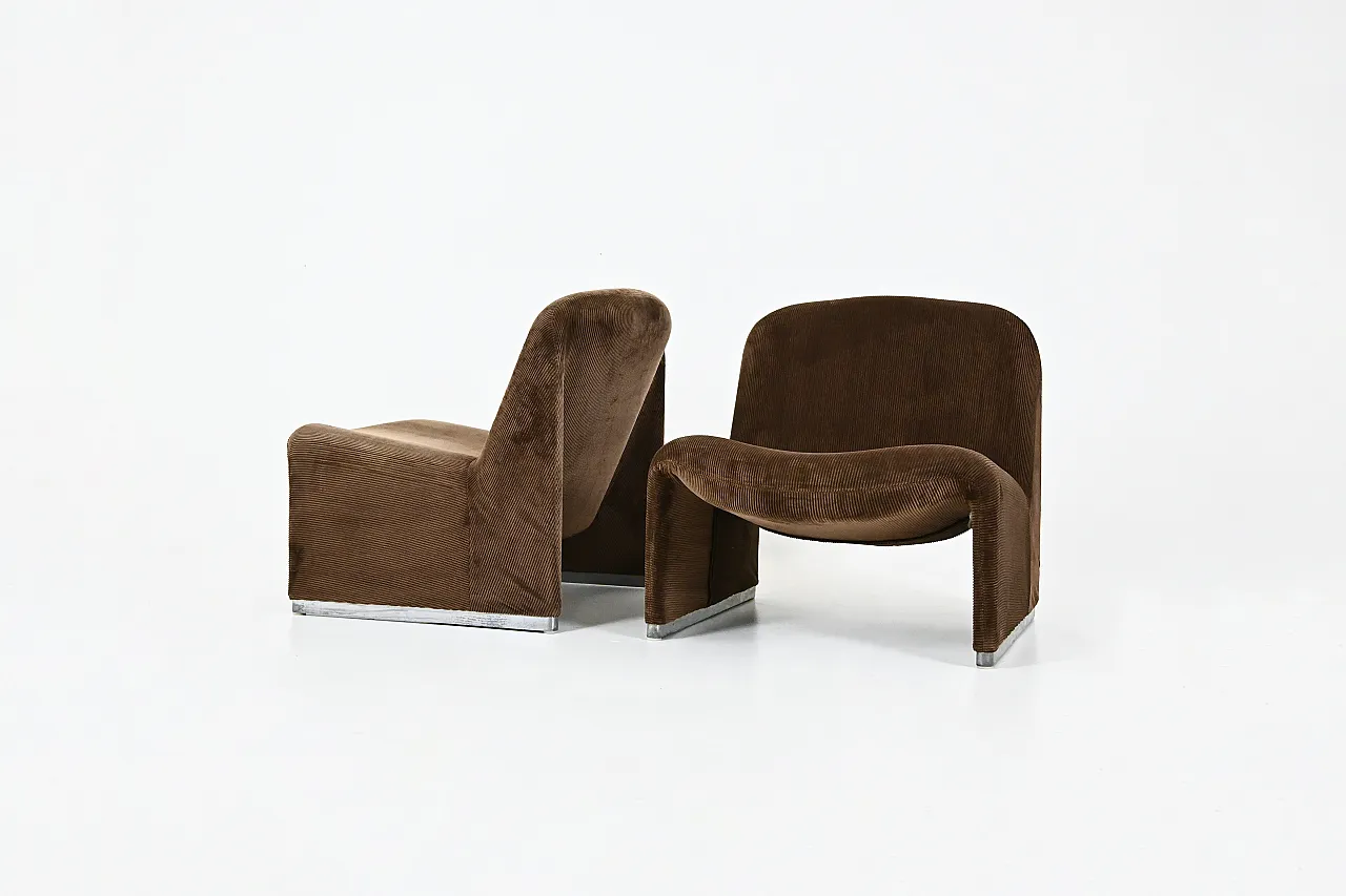 Coppia di sedie di alky di G. piretti per Anonima Castelli, 70s 1