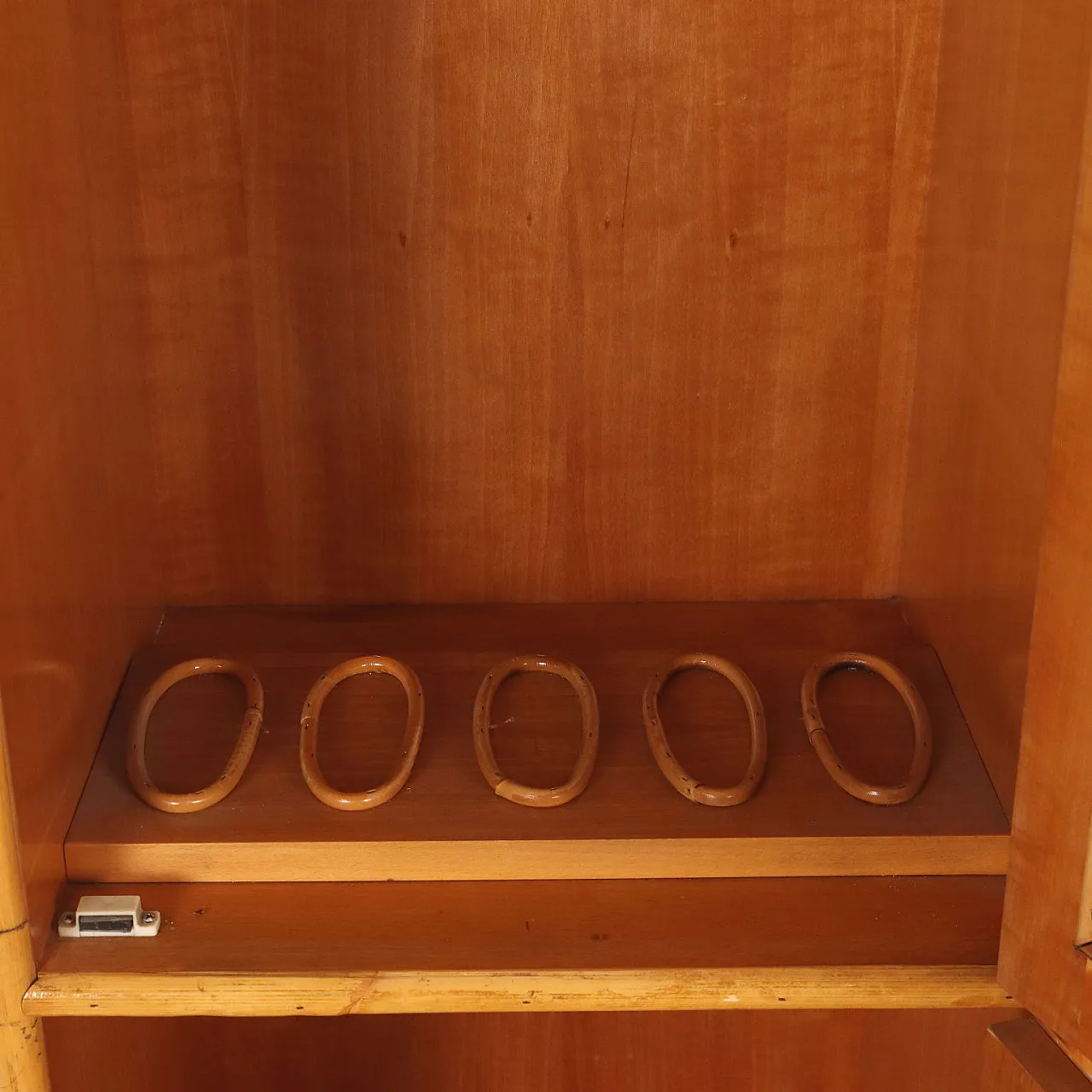 Armadio in bambù e vimini, anni '80 6