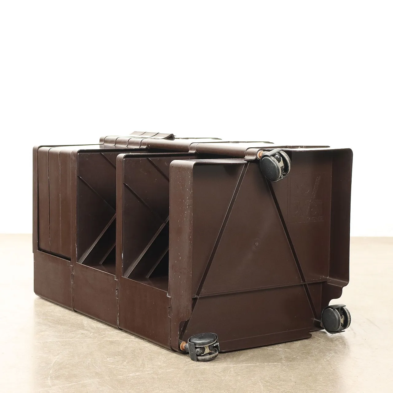 Carrello Boby di Joe Colombo per Bieffeplast plastica nera, anni '80 10