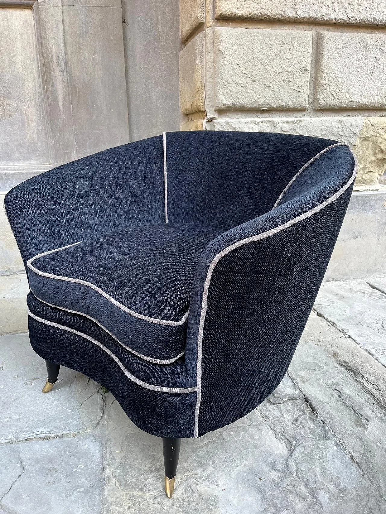Black armchair, 50s 2