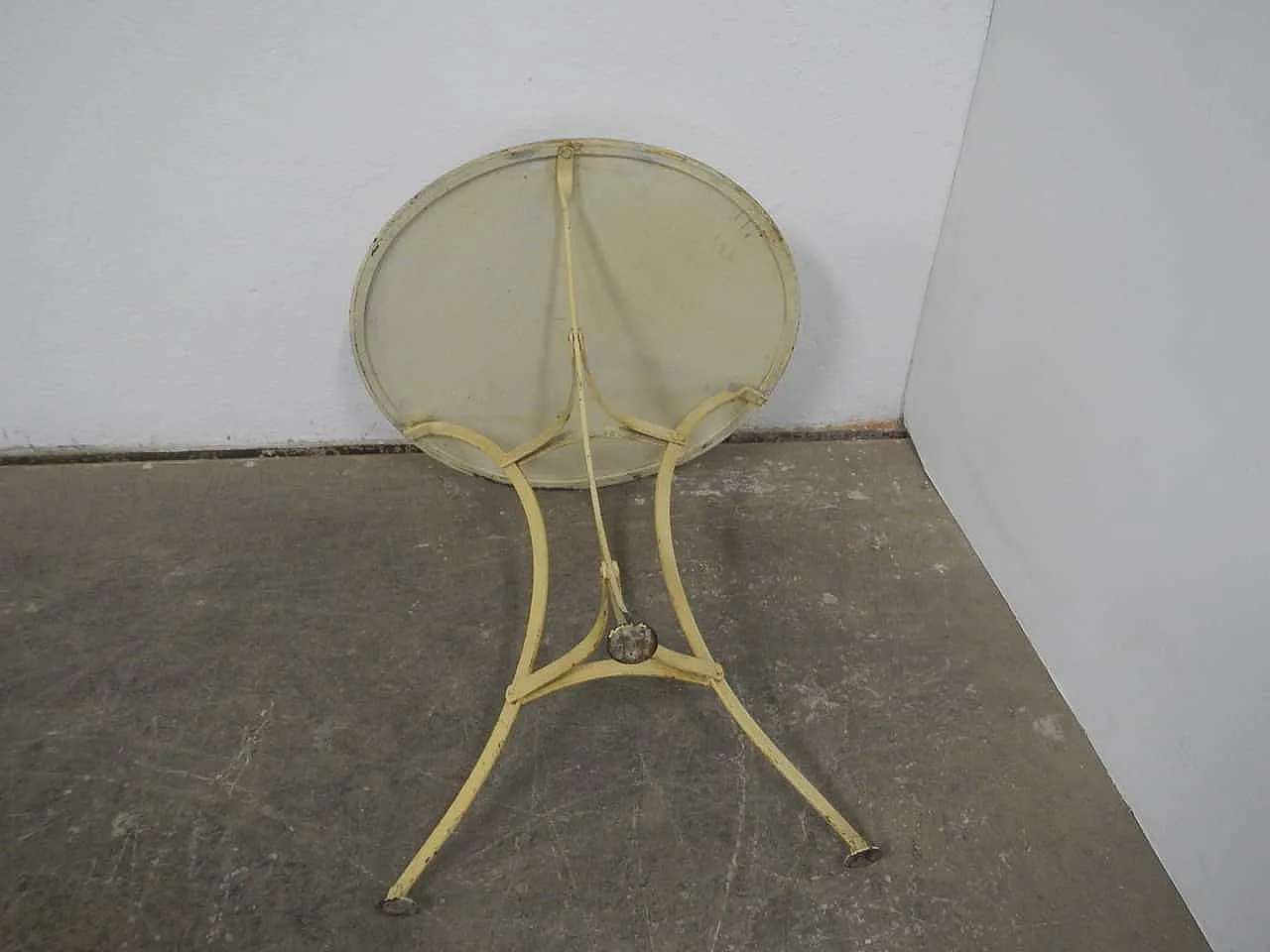 Tavolino in ferro bianco, 1940 3