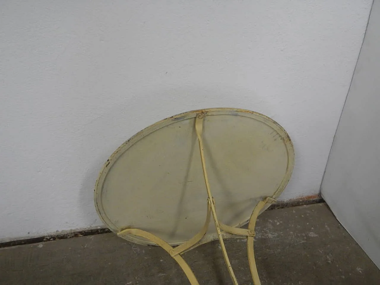 Tavolino in ferro bianco, 1940 6