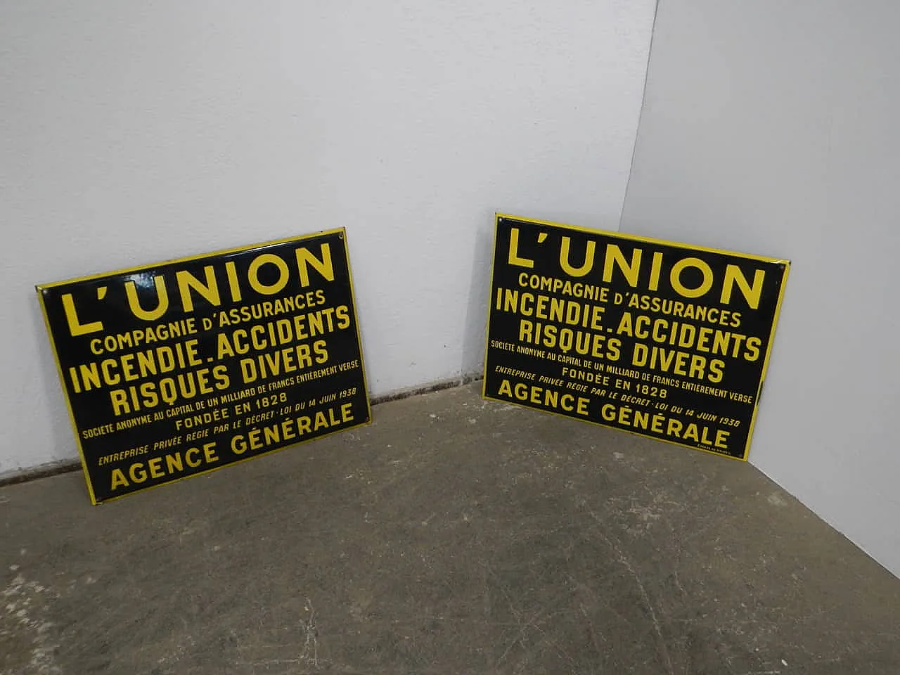 Targa Union Compagnie Assicurance, Francia ,1930 2