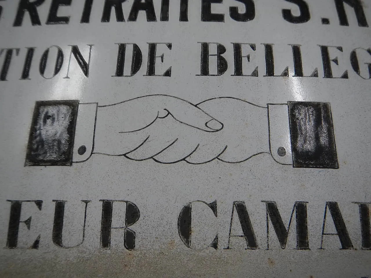 Targa in metallo Sindacato S.F.C.F,  Francia, 1930 4