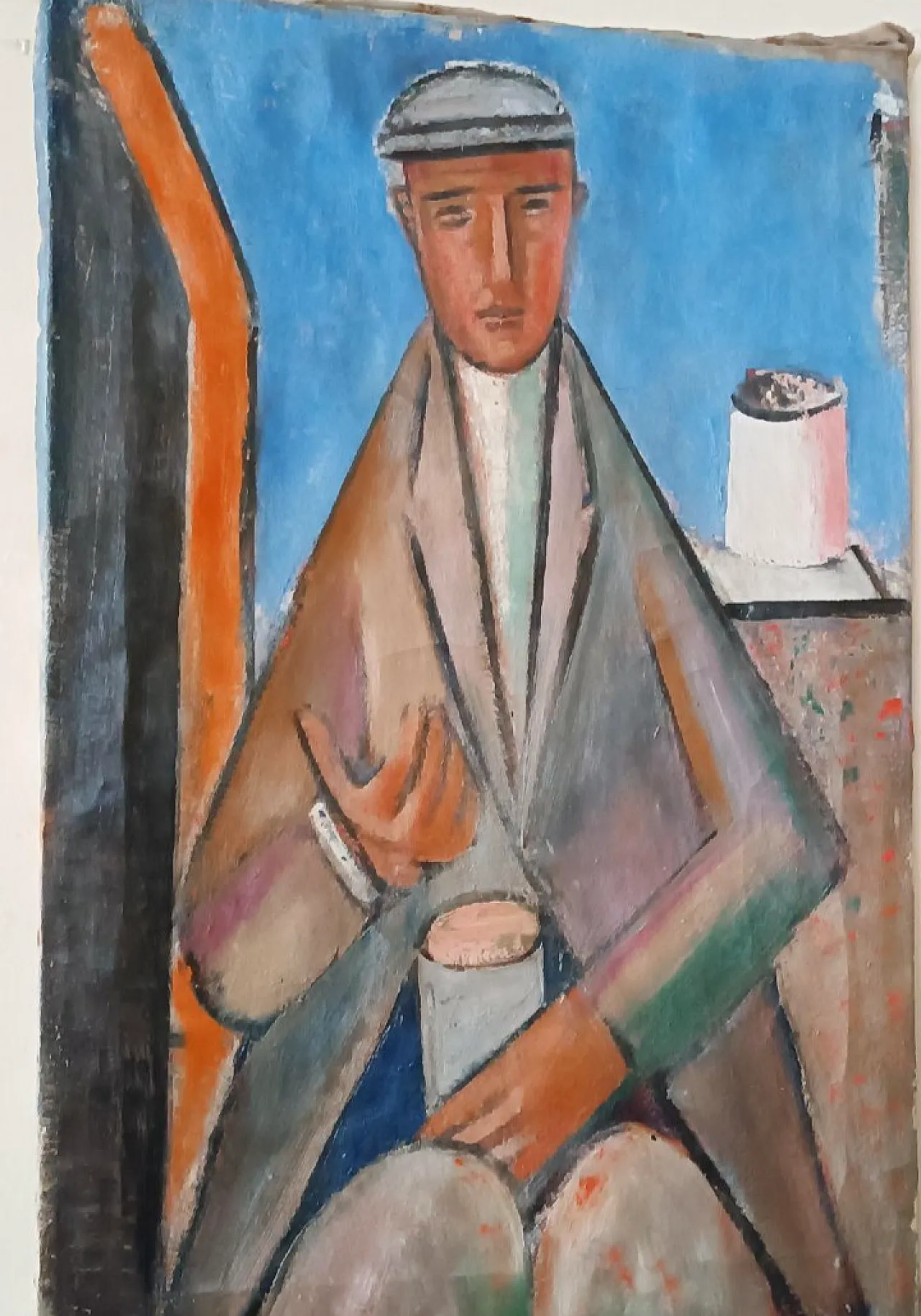 Oil on canvas by Ferruccio Ferri, 1940s 3