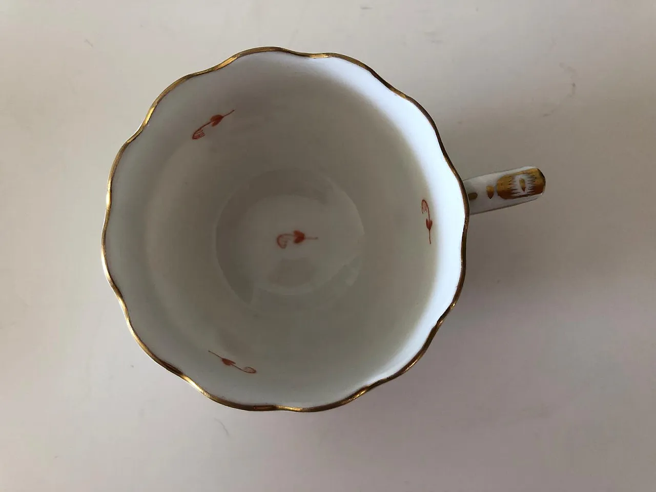 Herend, coffee cups with sugar, dairy and tray, 80s 6