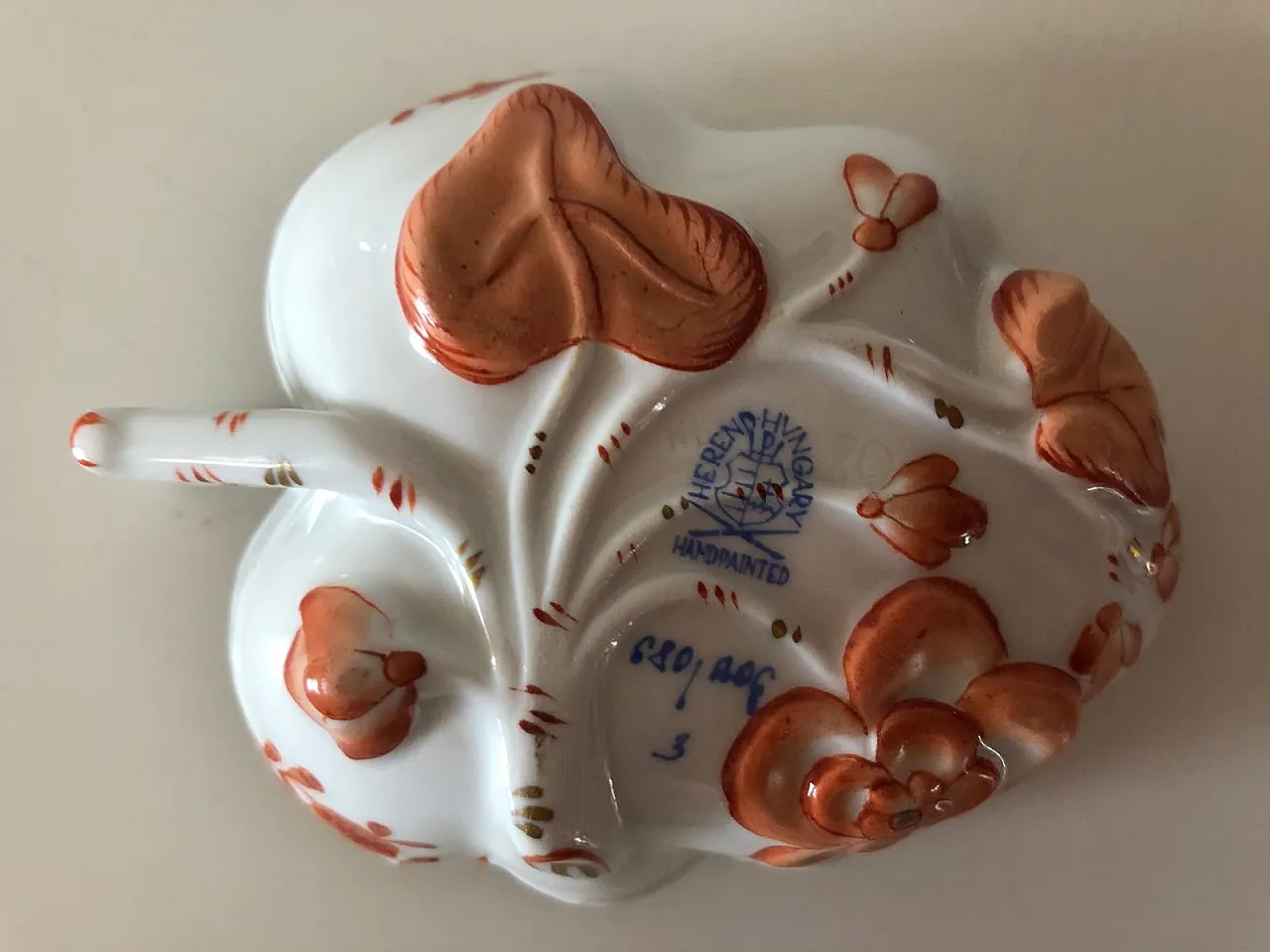 Herend, coffee cups with sugar, dairy and tray, 80s 9