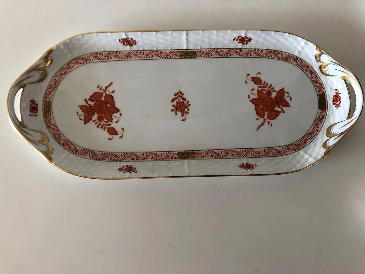 Herend, coffee cups with sugar, dairy and tray, 80s 13