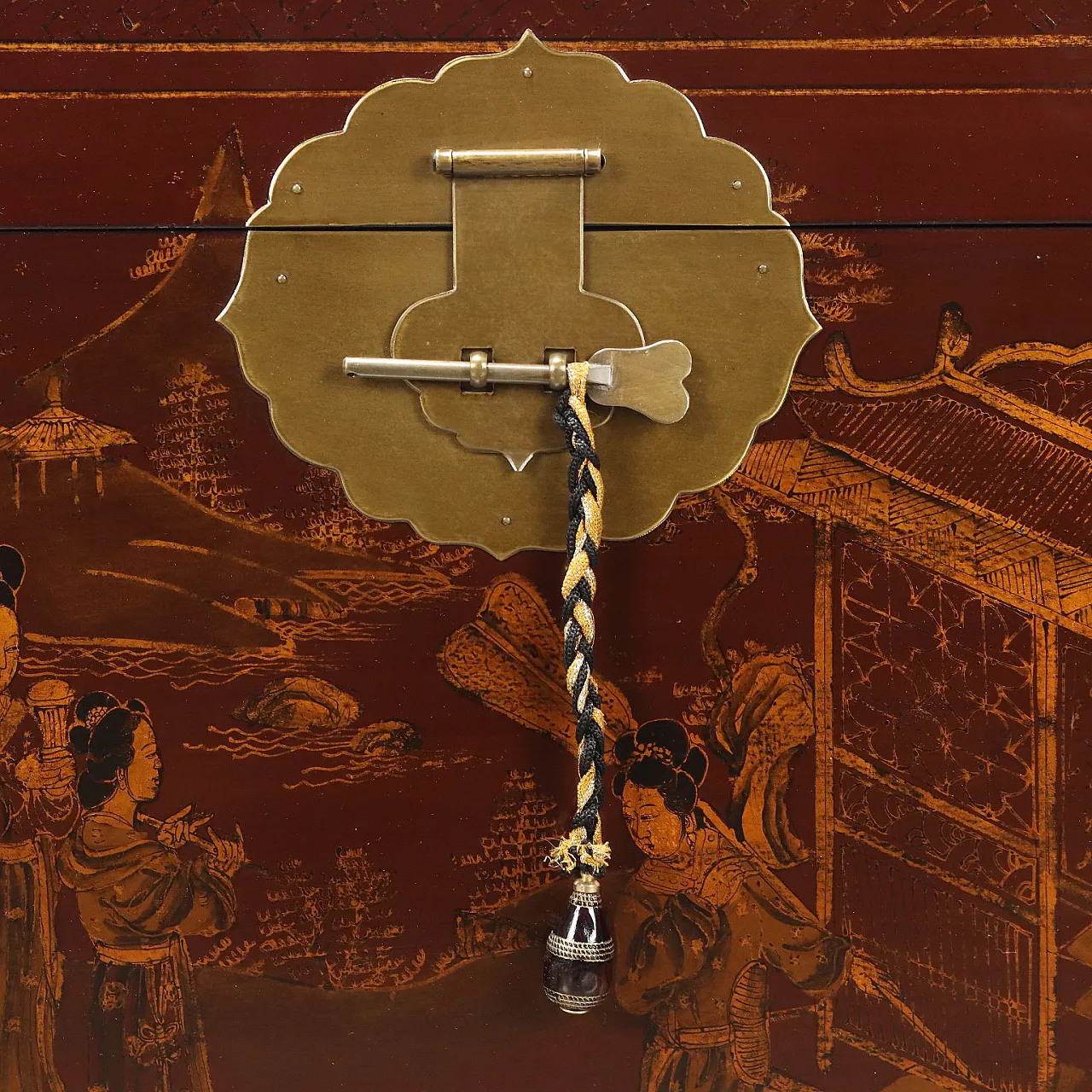 Bauletto cinese in legno, metà '900 7