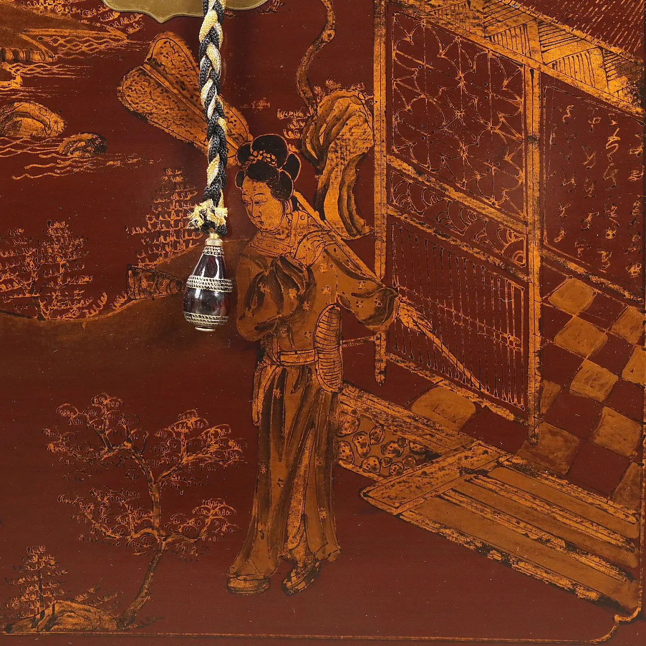 Bauletto cinese in legno, metà '900 9