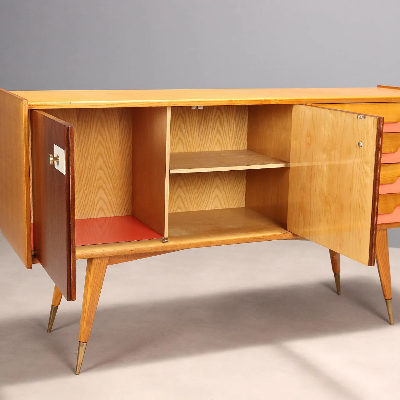 Cabinet in laminate and mahogany veneer, mid-20th century 4