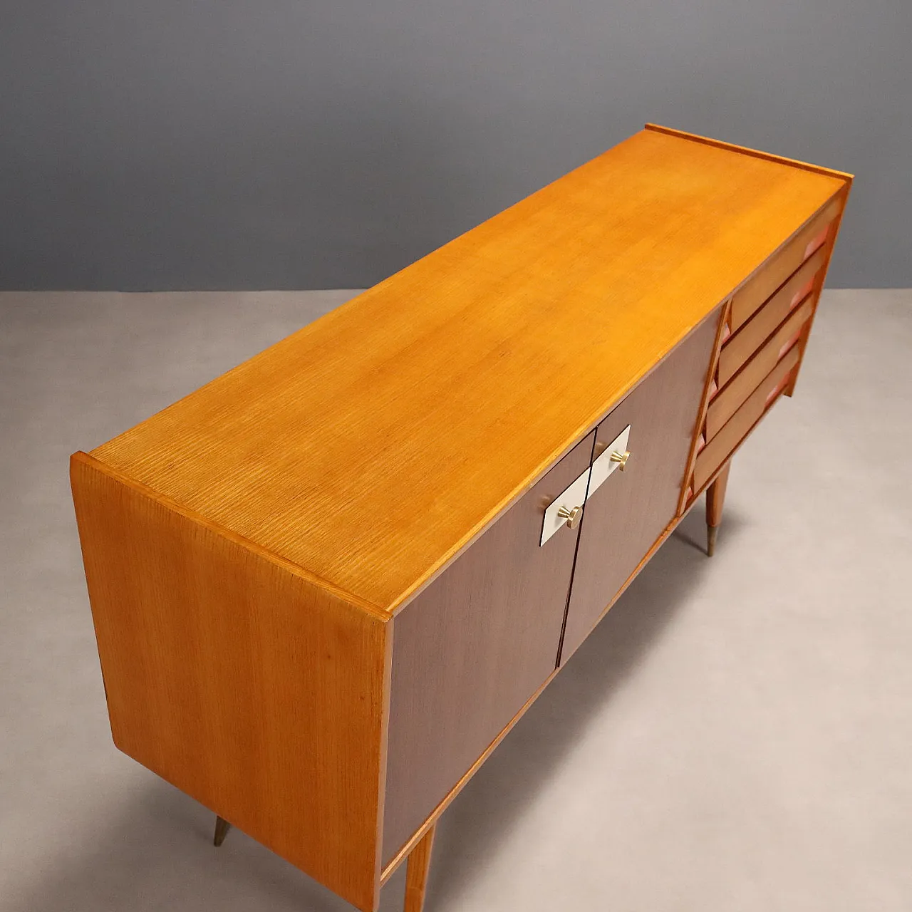 Cabinet in laminate and mahogany veneer, mid-20th century 9