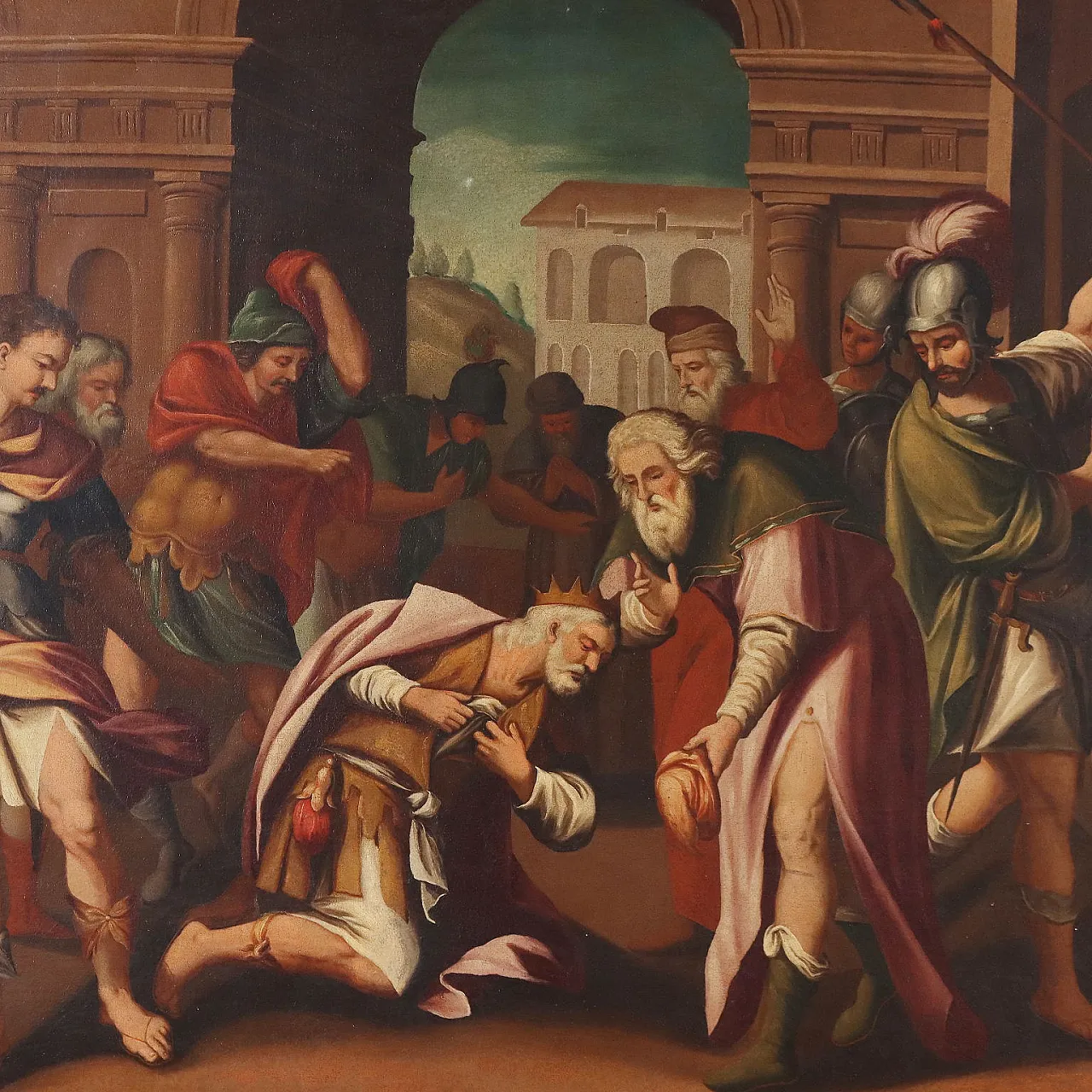 Scene of a King's Repentance, oil on canvas, 17th century 3