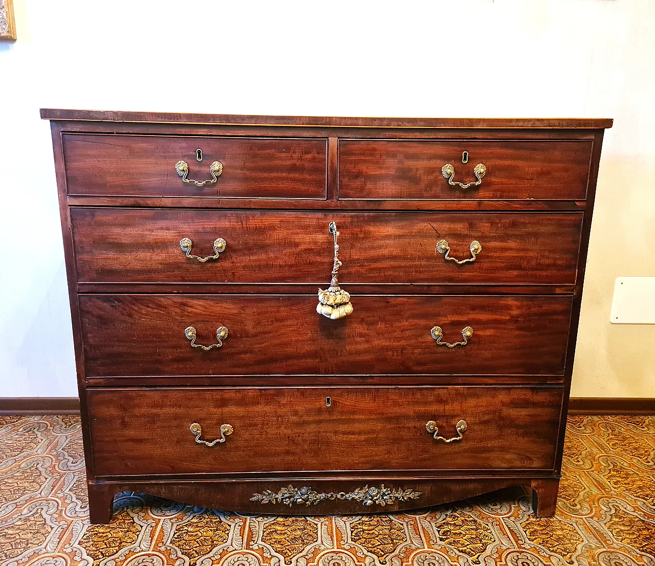 Cassettiera in mogano, stile Georgiano, '800 1