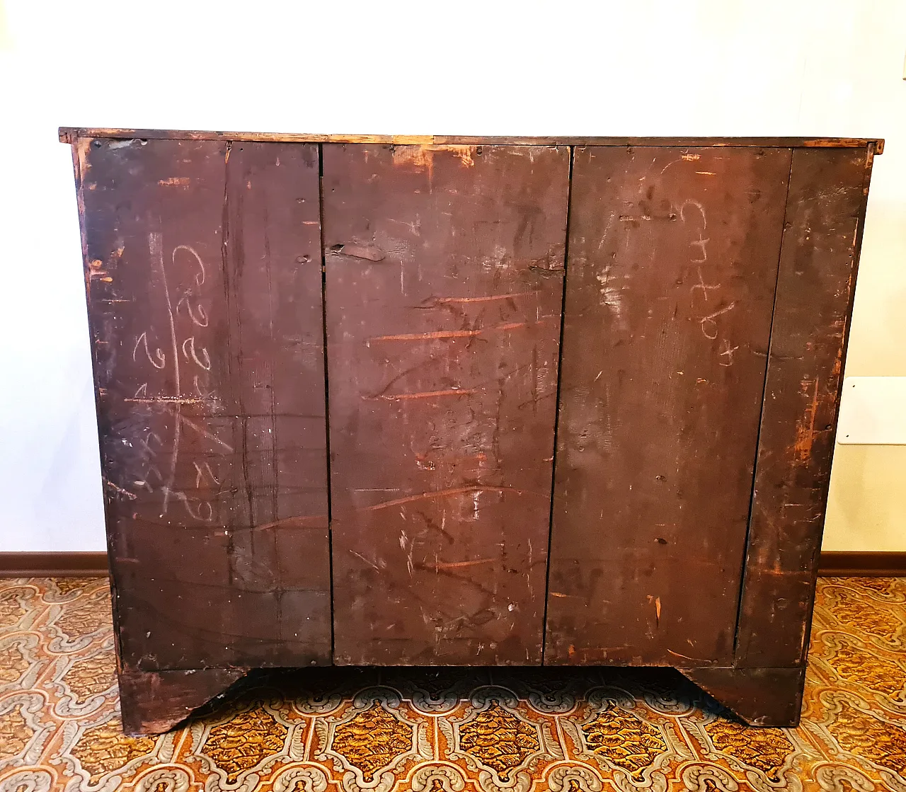 Cassettiera in mogano, stile Georgiano, '800 3