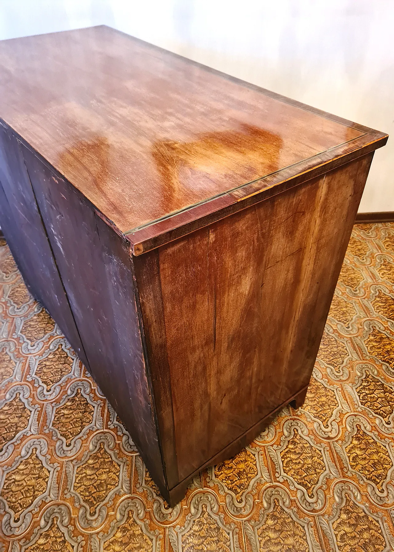 Cassettiera in mogano, stile Georgiano, '800 4